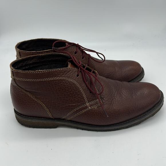 Johnston & Murphy Pebble Leather Copeland Crepe Sole Chukka Desert Boots S 8.5 - Picture 4 of 10